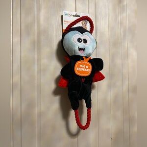 Outward  Interactive Plush Squeaky Dog Tug Toy One-Size  Scrunch Bunch 14”